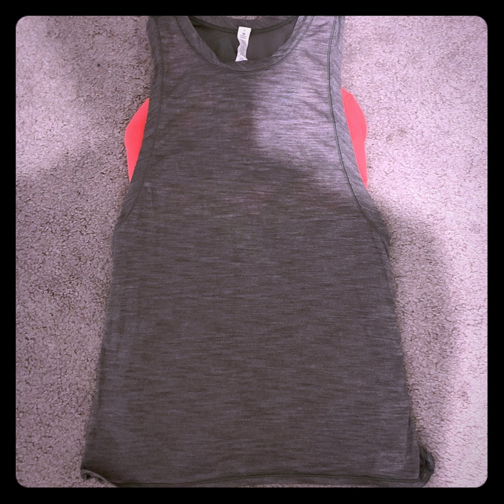 Workout tank with attached sports bra